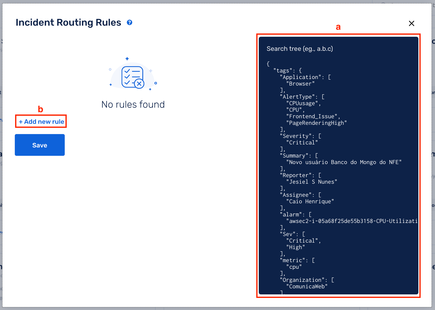 Add Routing Rules via UI-based rule builder