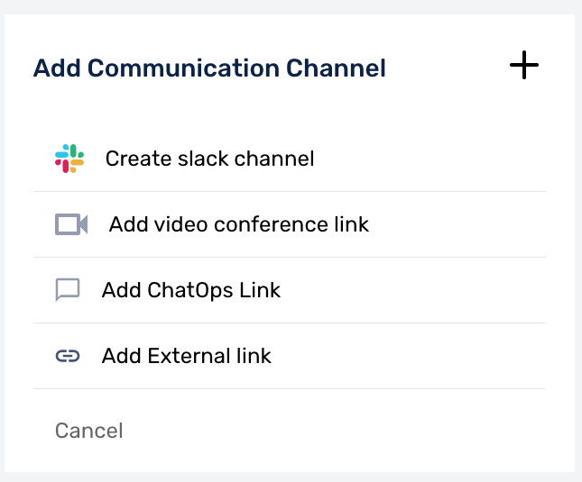 Add Communication Channel